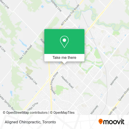 Aligned Chiropractic map