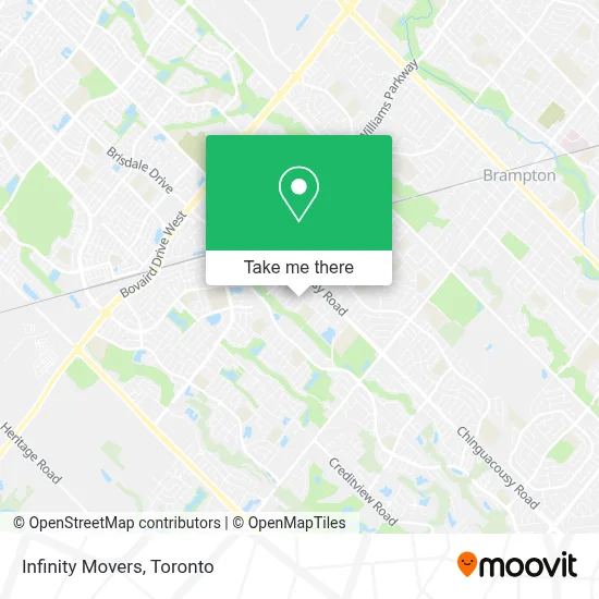 Infinity Movers map