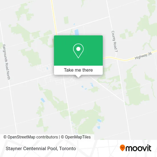 Stayner Centennial Pool map