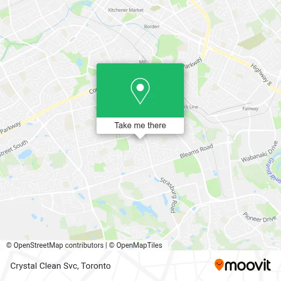 Crystal Clean Svc map