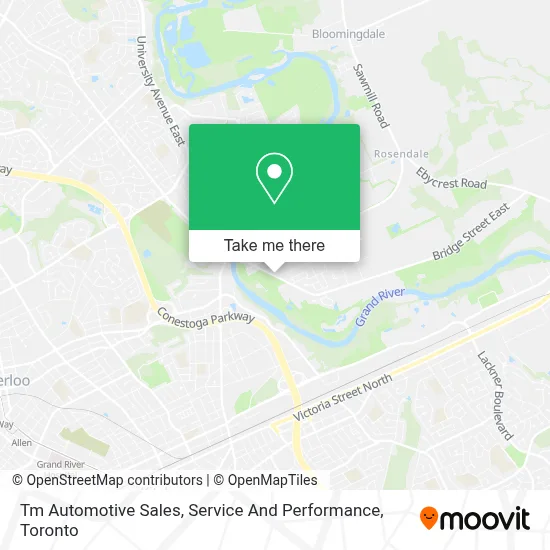 Tm Automotive Sales, Service And Performance map
