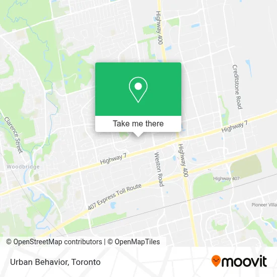Urban Behavior map