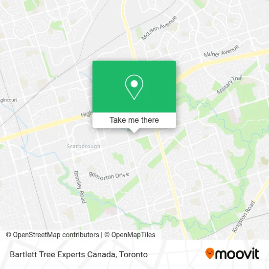 Bartlett Tree Experts Canada map