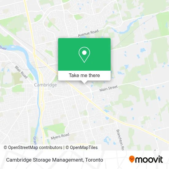 Cambridge Storage Management map