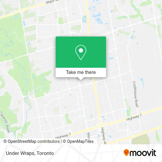 Under Wraps map