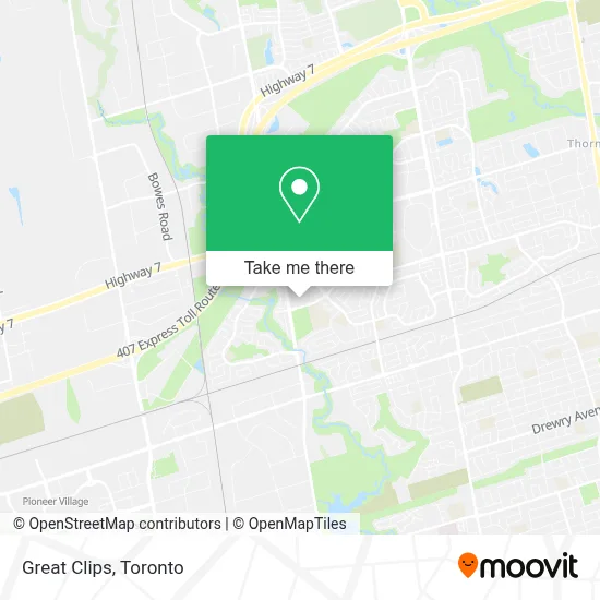 Great Clips map