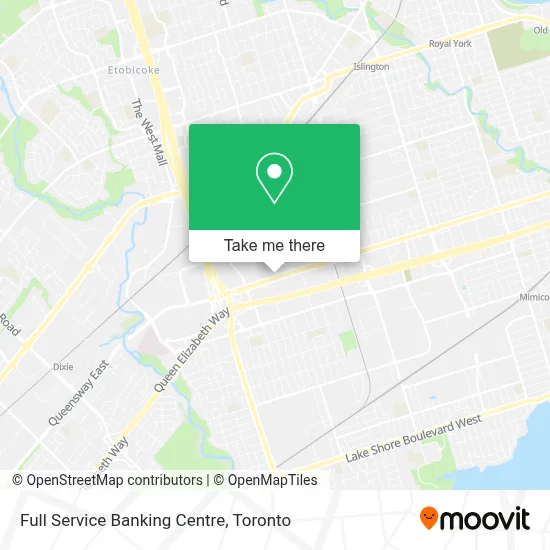 Full Service Banking Centre map