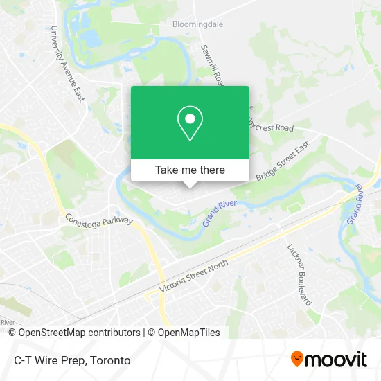 C-T Wire Prep map