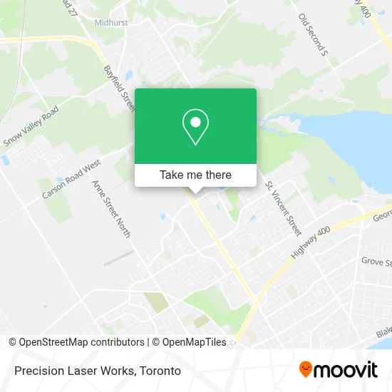 Precision Laser Works map