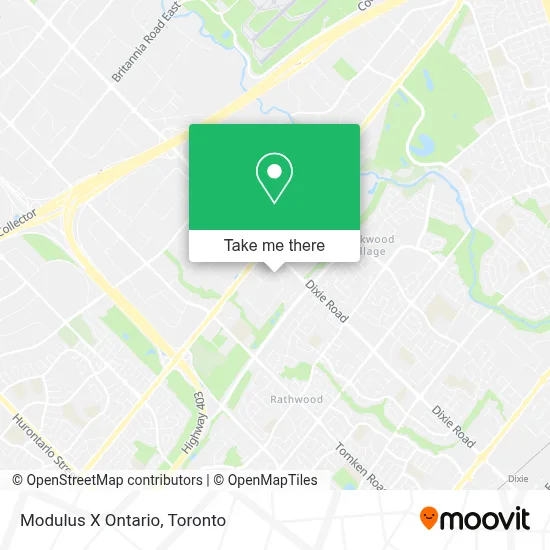 Modulus X Ontario map