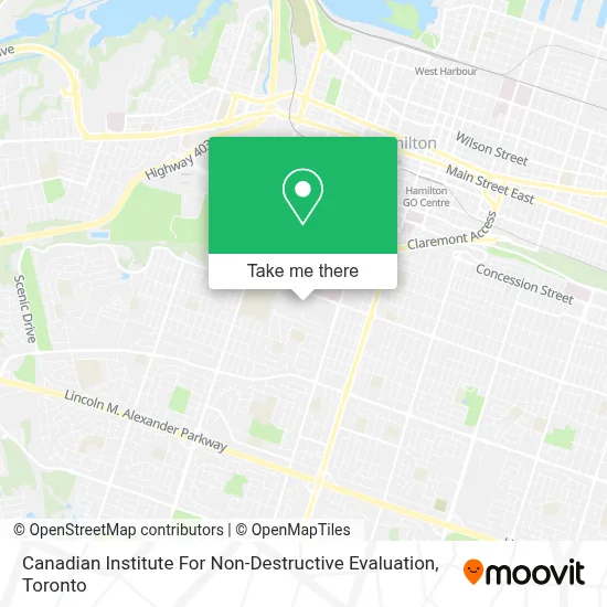 Canadian Institute For Non-Destructive Evaluation map