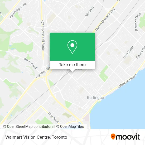 Walmart Vision Centre map