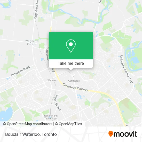 Bouclair Waterloo map