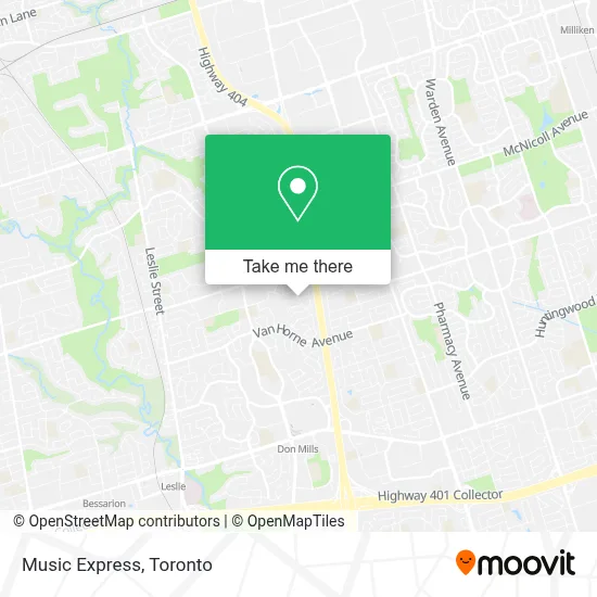 Music Express map