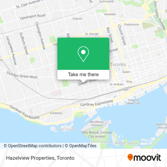 Hazelview Properties map