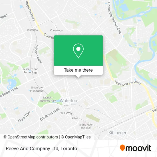 Reeve And Company Ltd map
