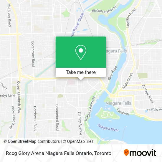 Rccg Glory Arena Niagara Falls Ontario map