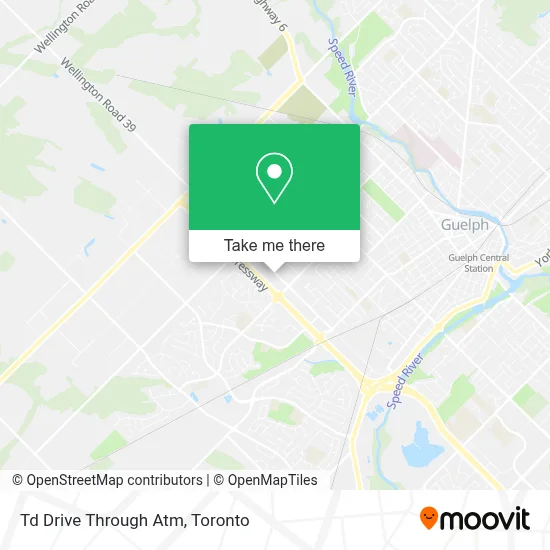 Td Drive Through Atm map