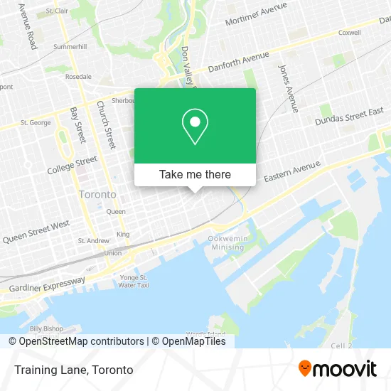 Training Lane map