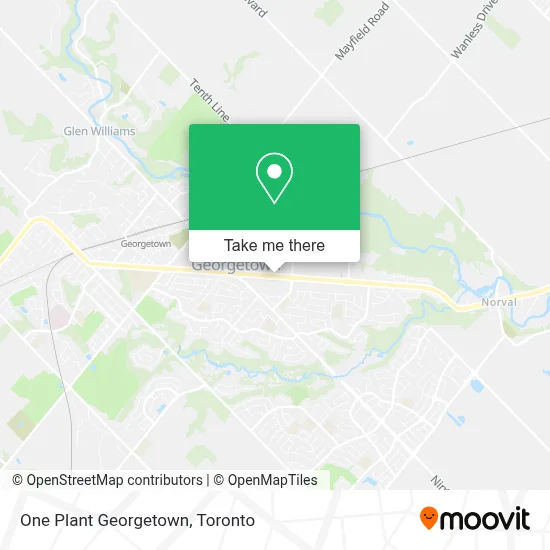 One Plant Georgetown map