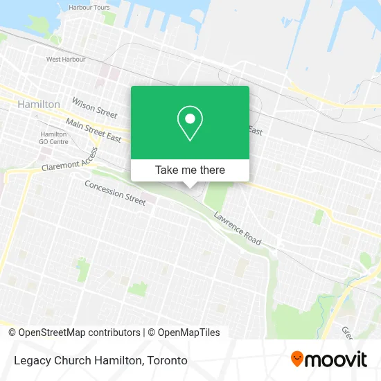 Legacy Church Hamilton map