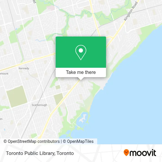 Toronto Public Library map