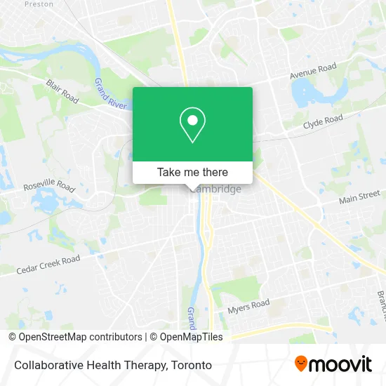 Collaborative Health Therapy map