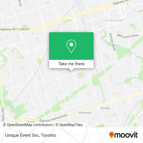 Unique Event Svc map