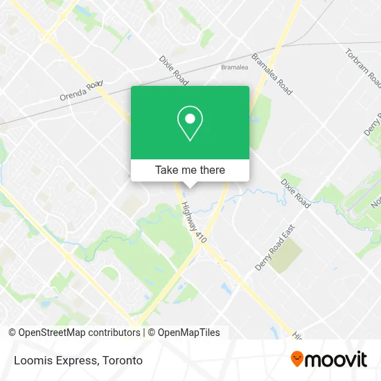 Loomis Express map