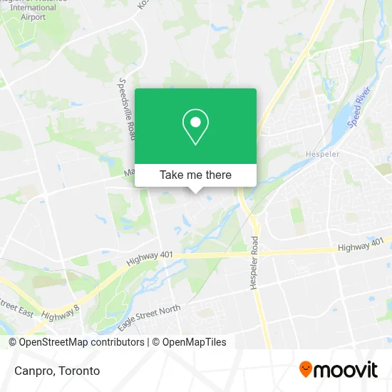 Canpro map