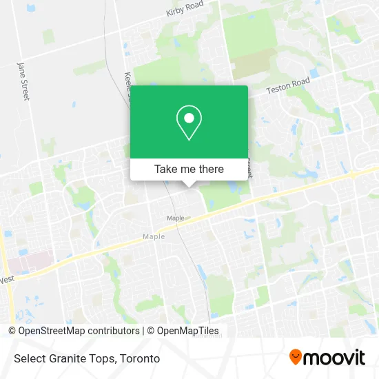 Select Granite Tops map