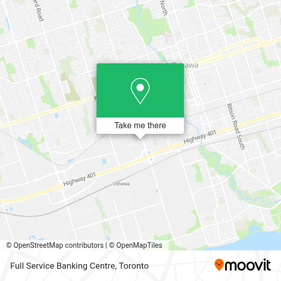 Full Service Banking Centre map