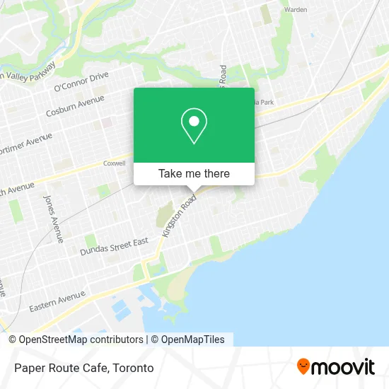 Paper Route Cafe map