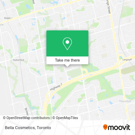 Bella Cosmetics map