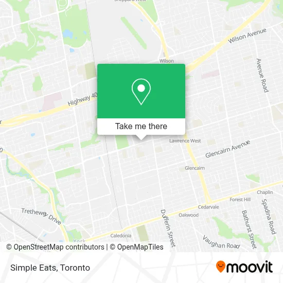 Simple Eats map