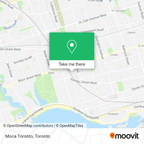 Moca Toronto map