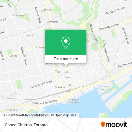 Choco Churros map