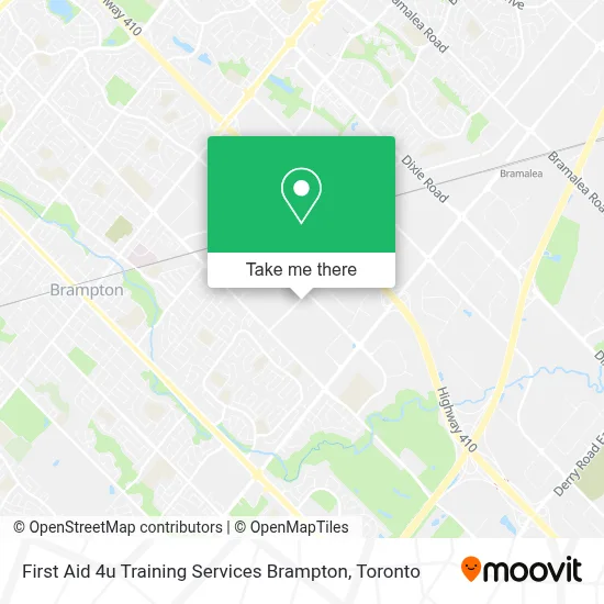 First Aid 4u Training Services Brampton map