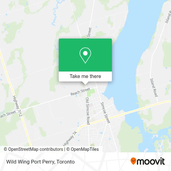 Wild Wing Port Perry map