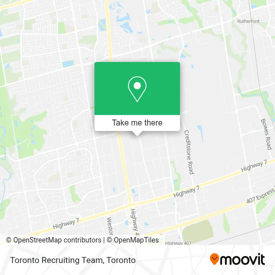 Toronto Recruiting Team map
