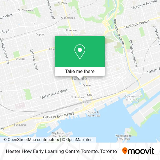 Hester How Early Learning Centre Toronto map