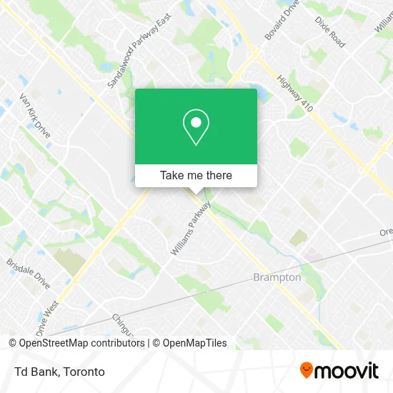 Td Bank map