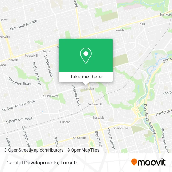 Capital Developments map