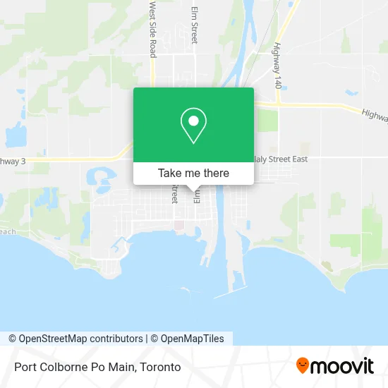 Port Colborne Po Main map