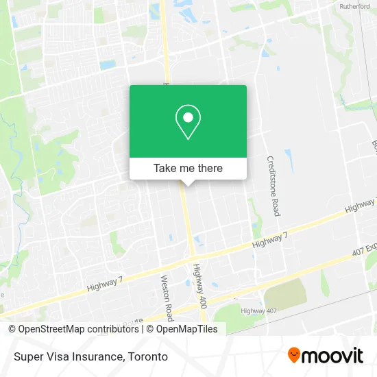 Super Visa Insurance map
