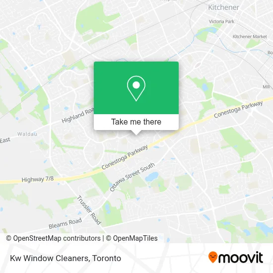 Kw Window Cleaners map