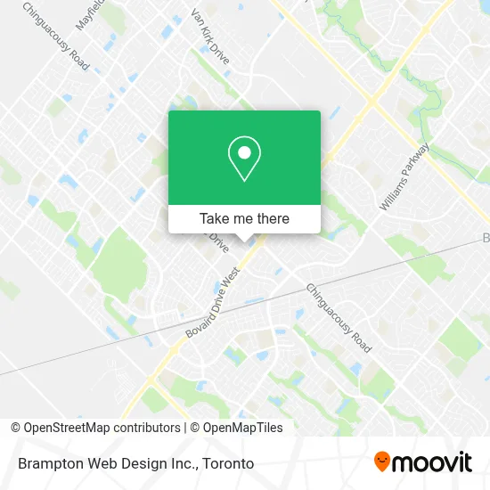 Brampton Web Design Inc. map