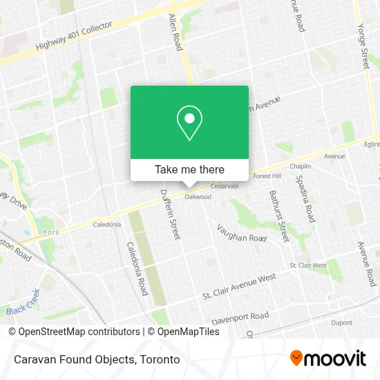 Caravan Found Objects map