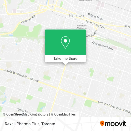 Rexall Pharma Plus map