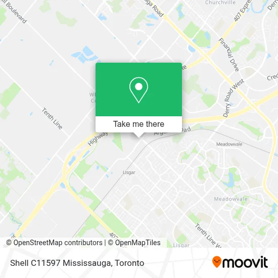 Shell C11597 Mississauga map